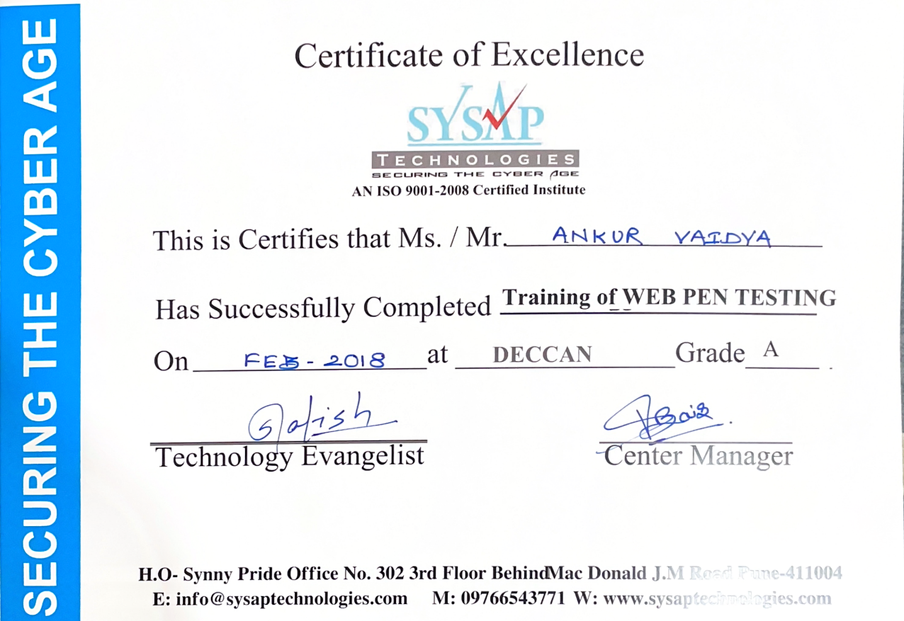 Certificate 3