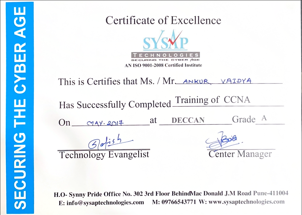 Certificate 3