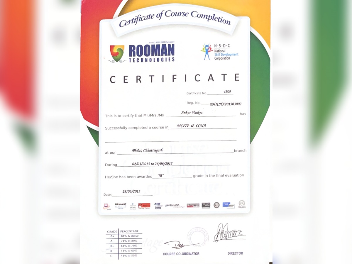 Certificate 3